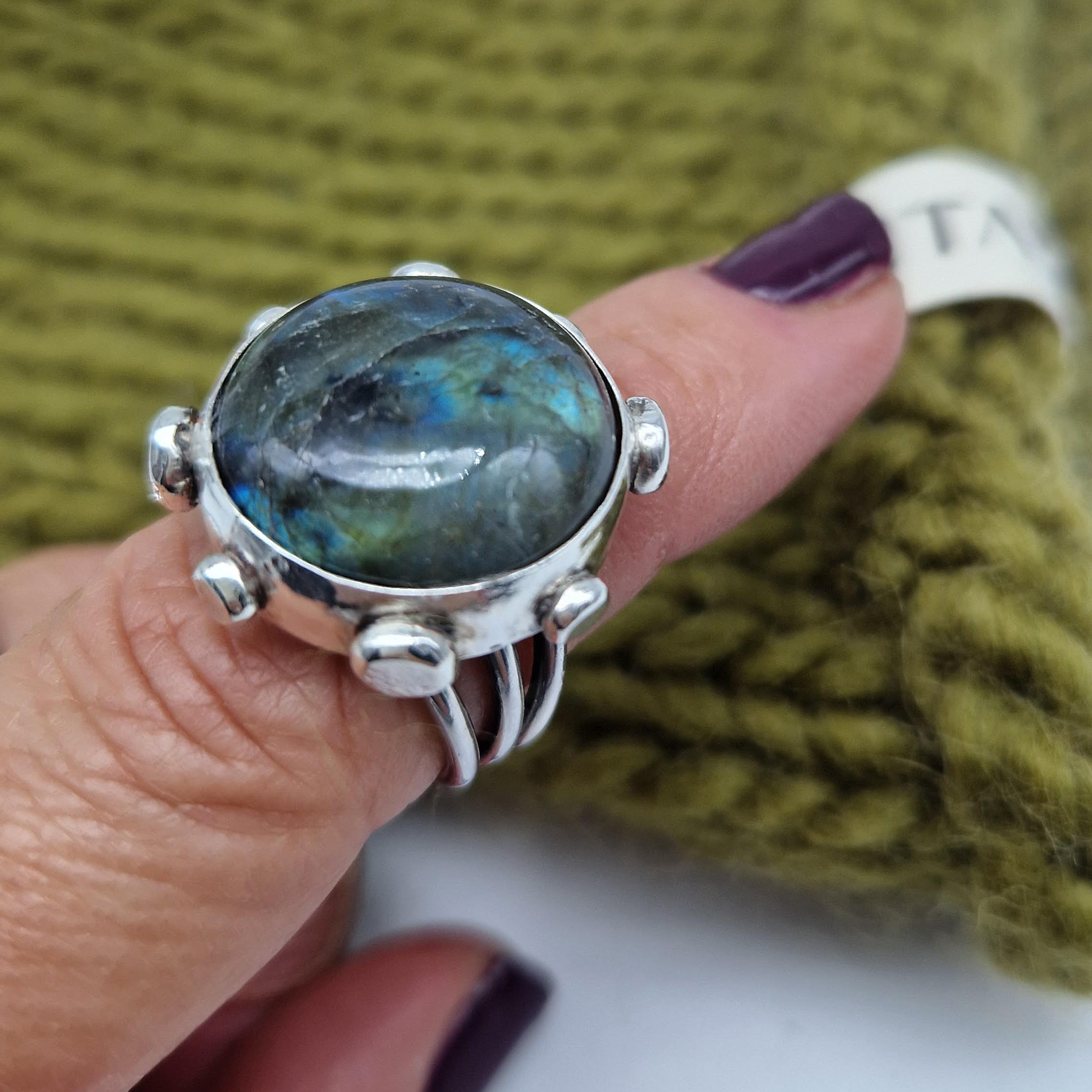 ANELLONE LABRADORITE MAXI - immagine 5