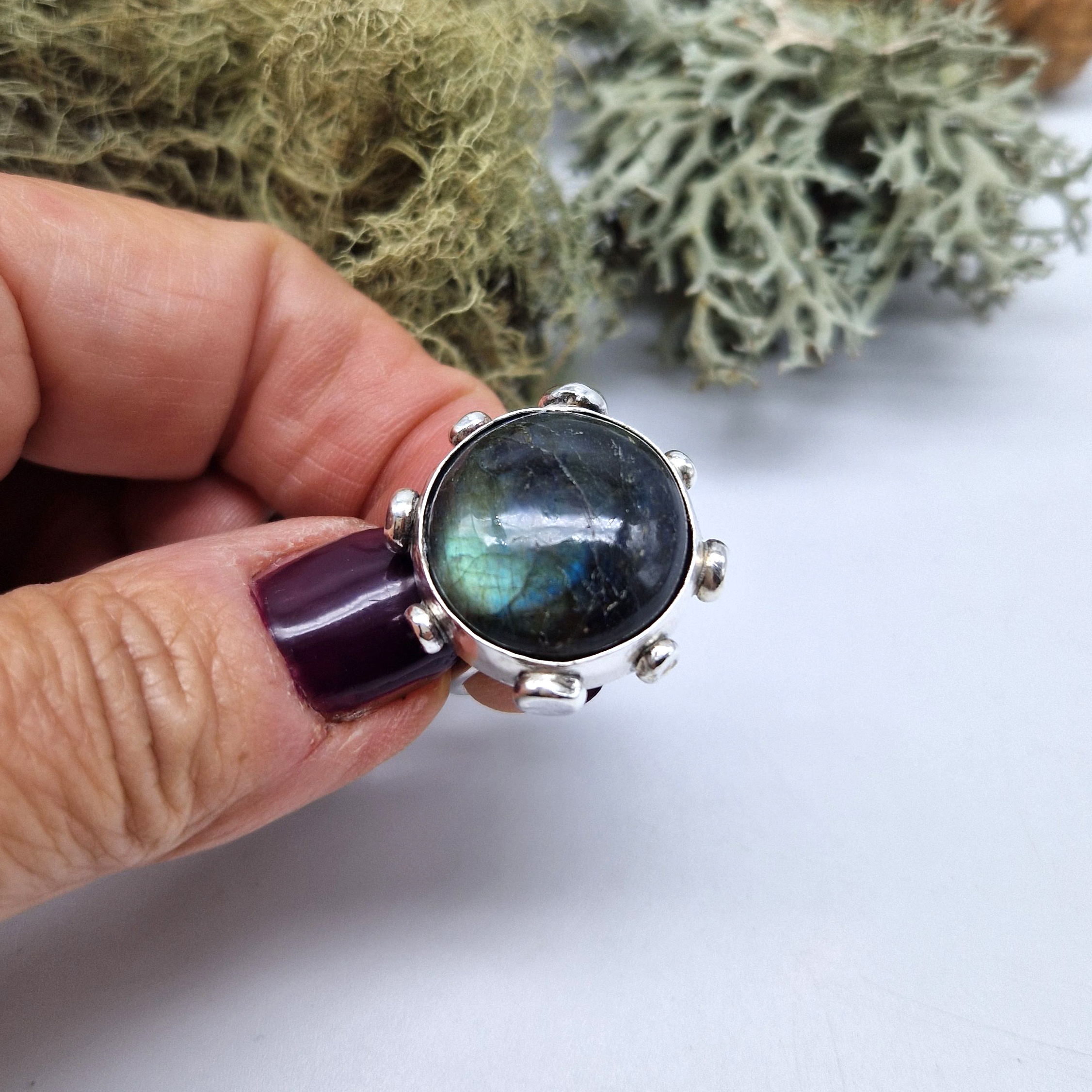 ANELLONE LABRADORITE MAXI - immagine 2
